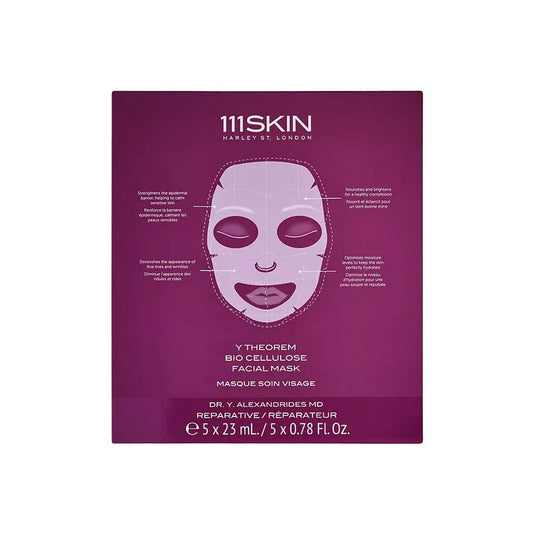 111SKIN Y Theorem Bio Cellulose Facial Mask Box for intense hydration and skin renewal