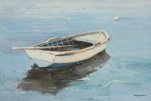 Original Oil Painting of Boat