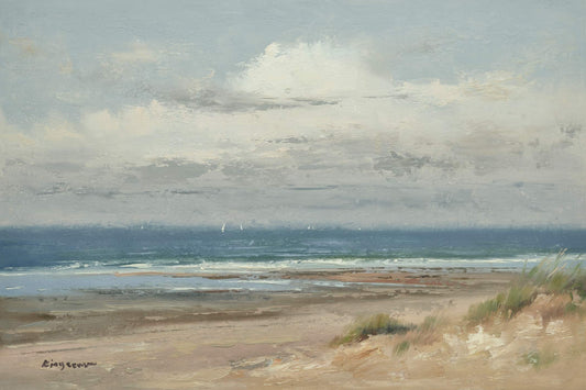 Original Oil Painting of Beach