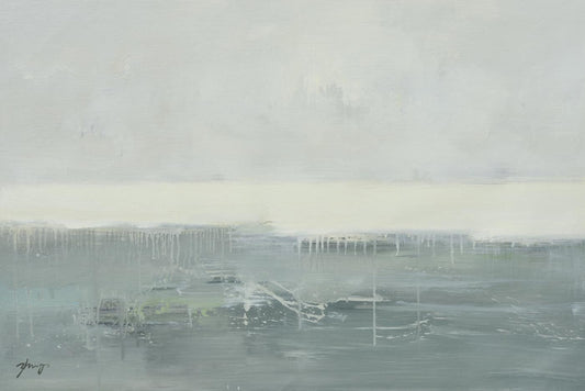 Original Oil Painting of Abstract ocean