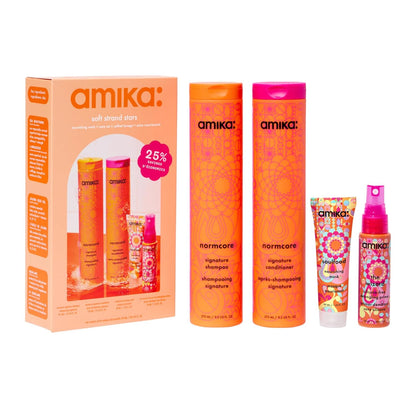 Amika Soft Strand Stars Nourishing Wash + Care Set