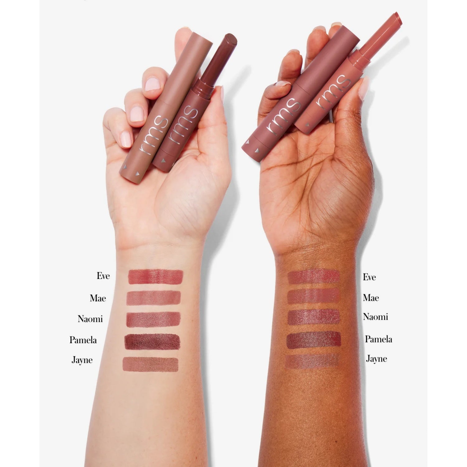 Legendary Serum Lipstick: The Nudes - Display