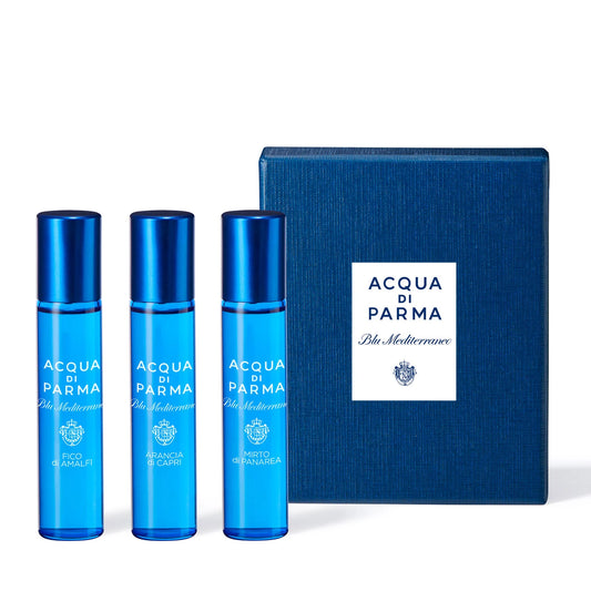 Acqua di Parma Blu Mediterraneo Eau de Toilette Discovery Set 3 x 12 mL – Travel-size refreshing fragrance collection