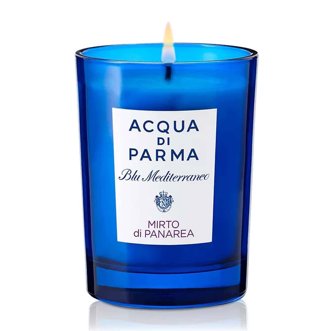 Acqua di Parma Blu Mediterraneo Mirto di Panarea Candle 7 oz — refreshing Mediterranean-inspired scented candle