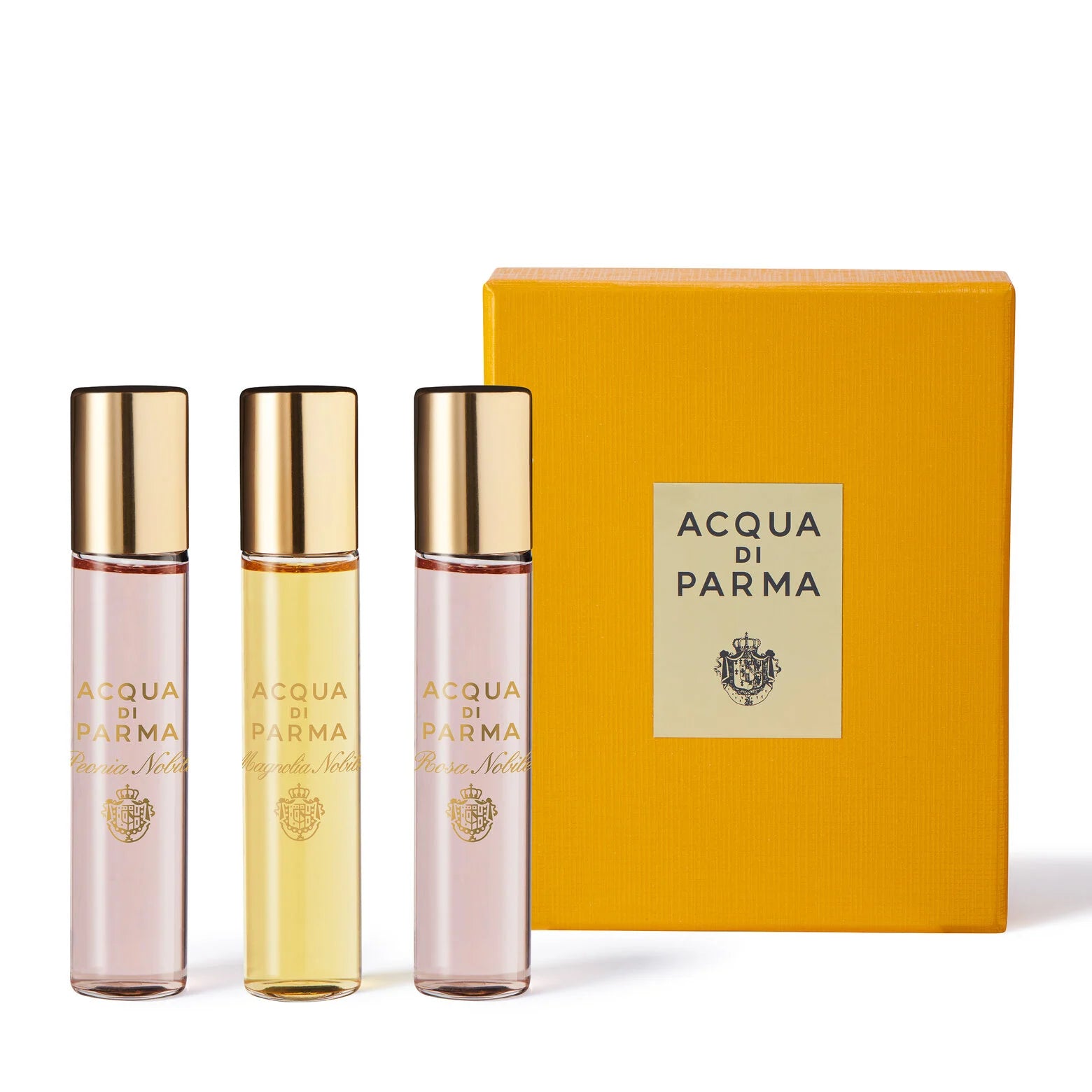 Acqua di Parma Le Nobili Discovery Set 3 x 12 mL – Luxury fragrance travel set with three elegant scents








