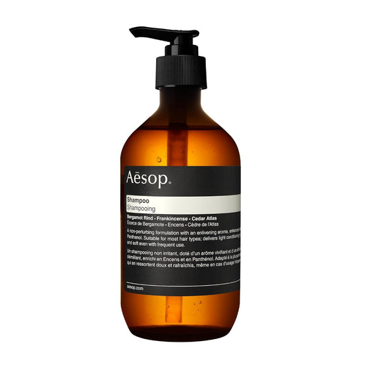 Aesop Shampoo 500 mL bottle for gentle cleansing and healthy, shiny hair.