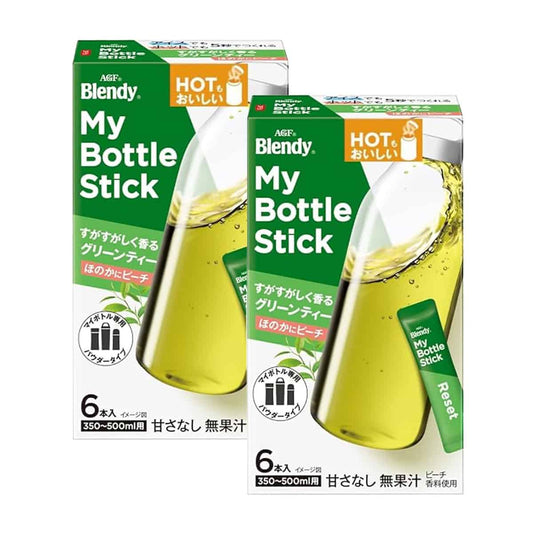 AGF Blendy Bottle Stick Green Tea 2g x 6 Sticks – Instant Refreshing Beverage