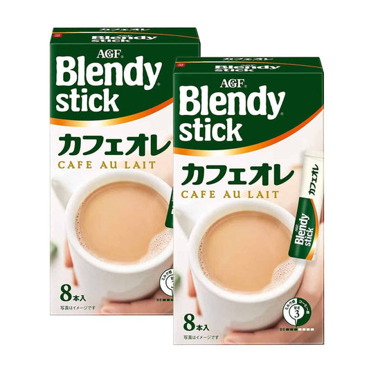 AGF Blendy Stick Cafe Au Lait 8 Sticks x 2 Boxes – Smooth & Rich Coffee