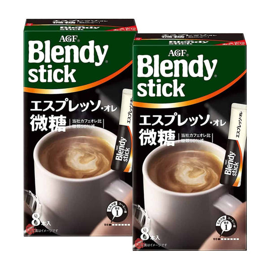 AGF Blendy Stick Espresso Au Lait 8 Sticks x 2 Boxes – Rich & Smooth Coffee