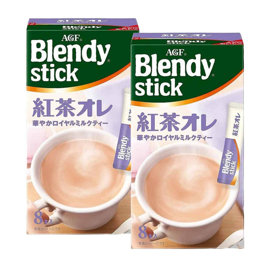 AGF Blendy Stick Kocha Latte Au Lait 8 Sticks x 2 Boxes – Smooth Black Tea Latte