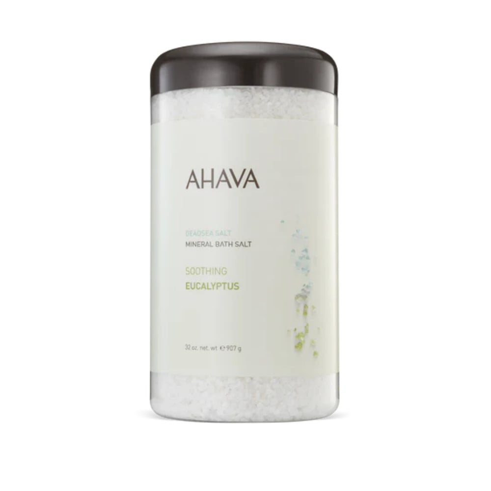 Ahava Eucalyptus Dead Sea Bath Salt 32 oz pouch.