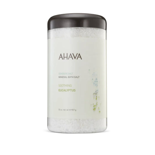 Ahava Eucalyptus Dead Sea Bath Salt 32 oz pouch.