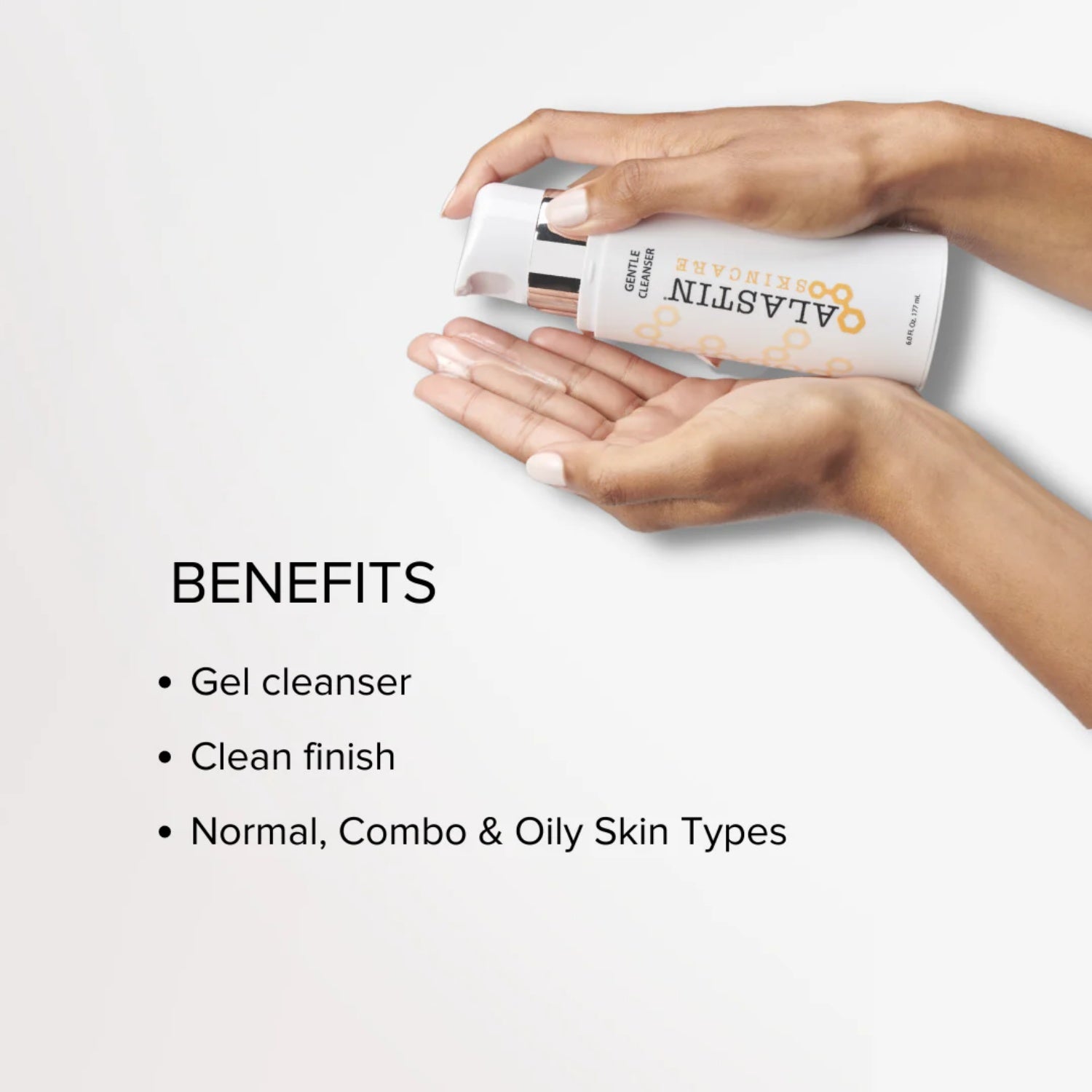 Alastin Skincare Gentle Cleanser 6 Oz bottle for sensitive skin cleansing.