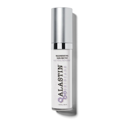 “Alastin Skincare Regenerating Skin Nectar with TriHex Technology 1 Oz in a sleek white bottle for skin renewal and firming.