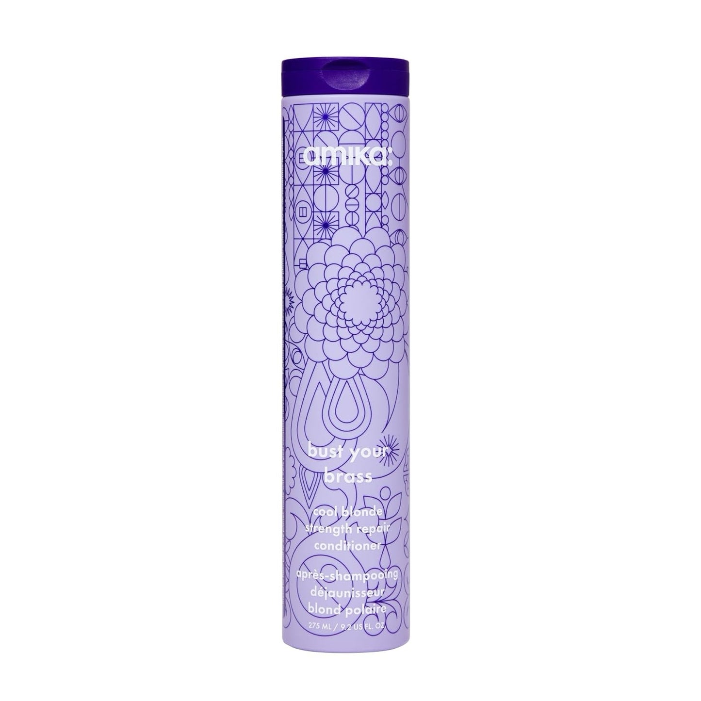 Amika Bust Your Brass Blonde Repair Conditioner 9.2 oz – vibrant tone & strength