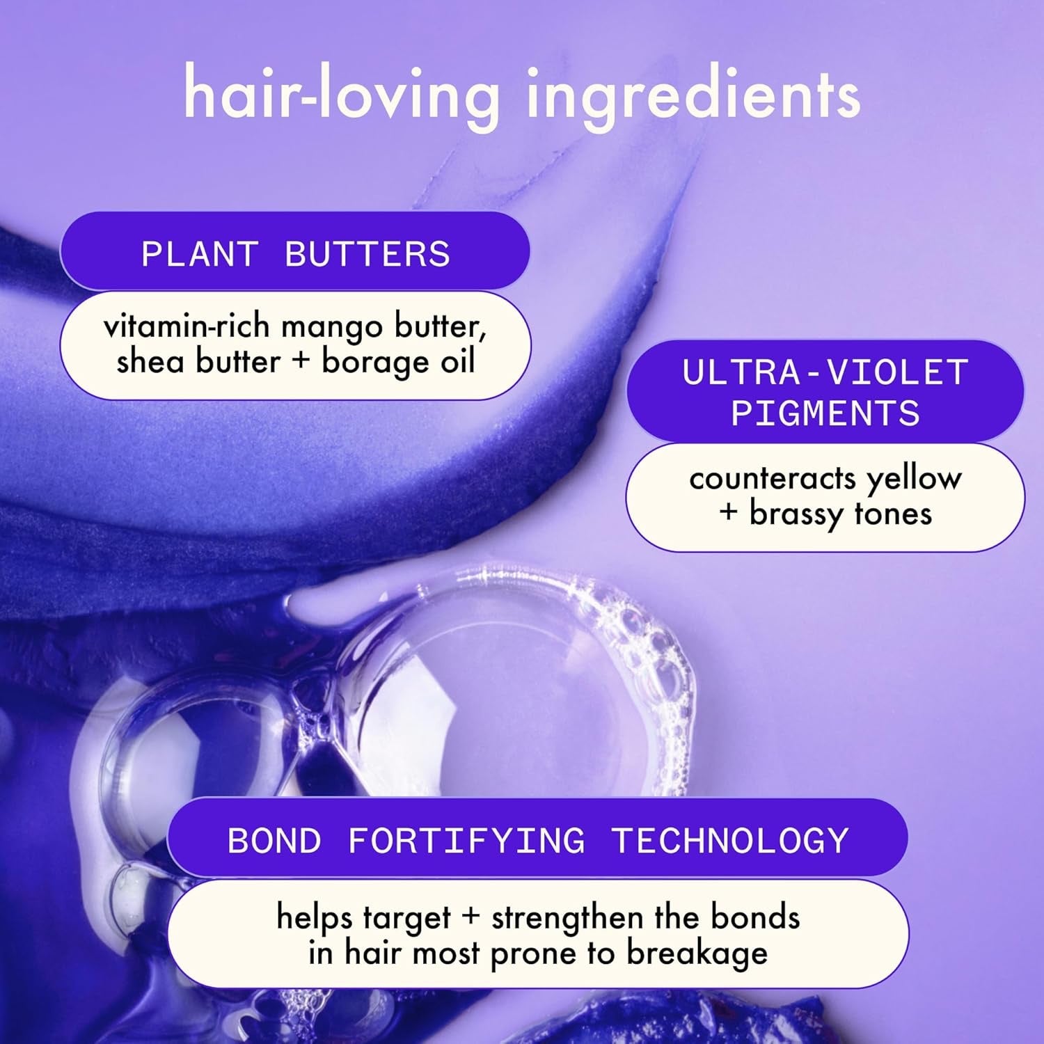 Ingredients of Amika Bust Your Brass Cool Blonde Strength Repair Conditioner
