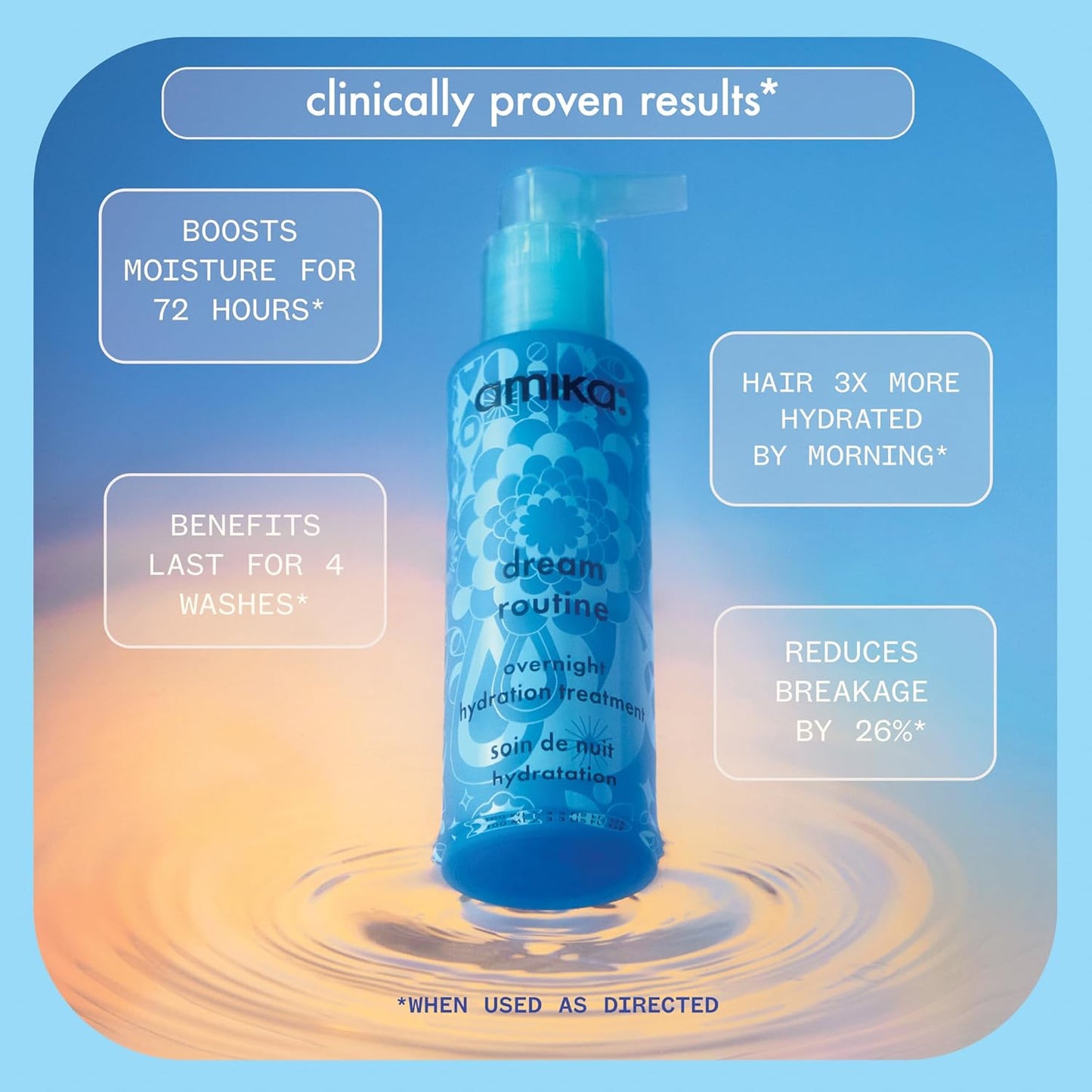 Benefits of Amika Dream Routine Overnight Hydrating Hair Mask – intense hydration & repair