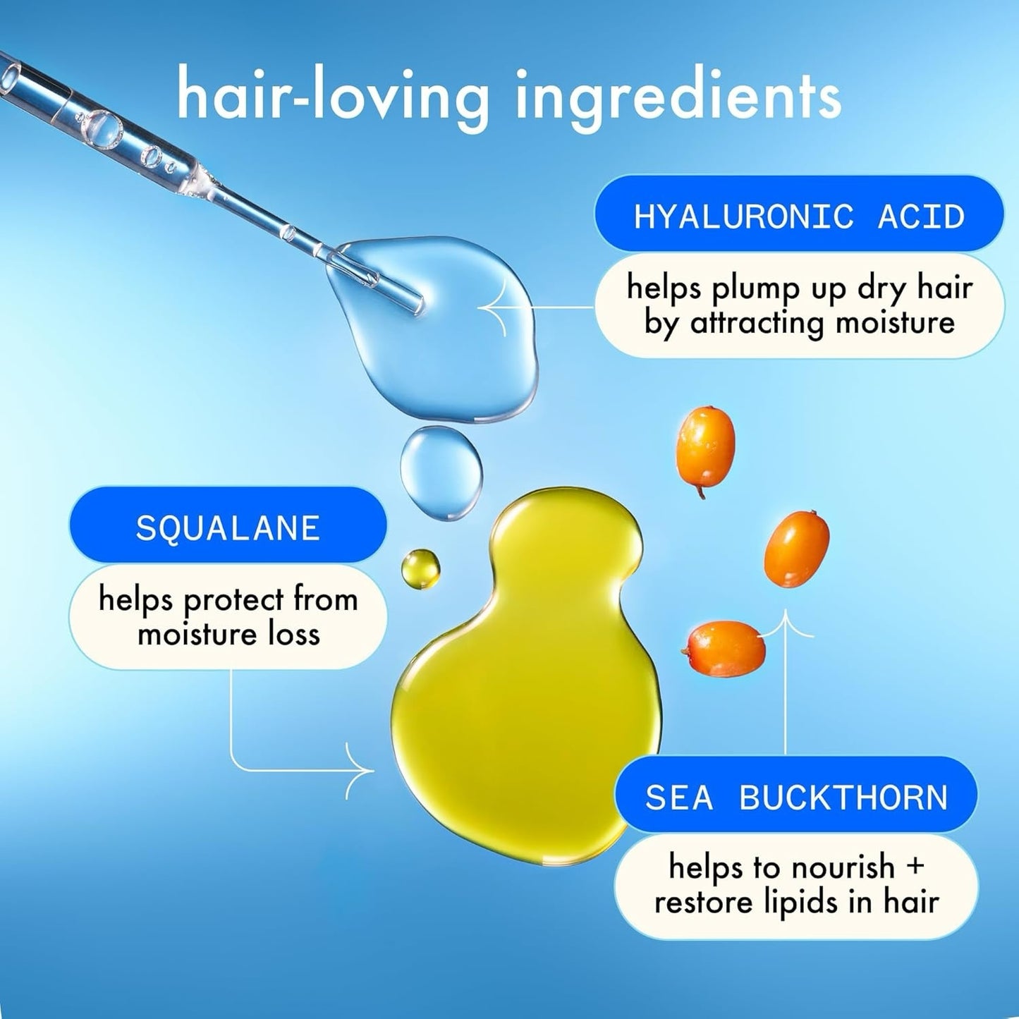 Ingredients of Amika Hydro Rush Intense Moisture Hair Mask with Hyaluronic Acid