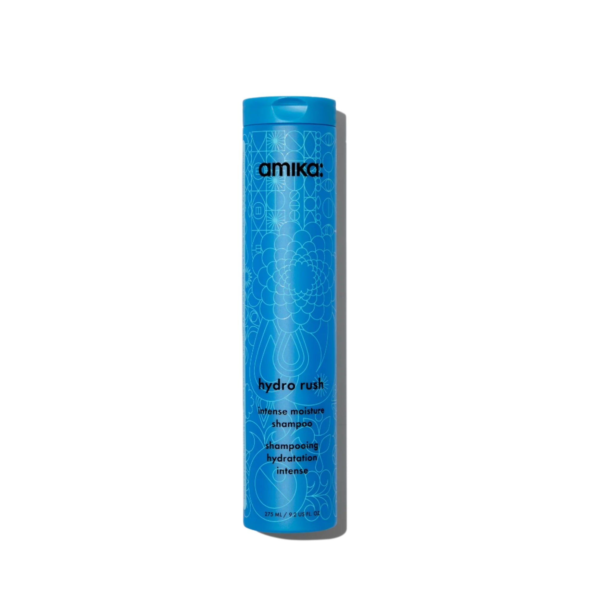 Amika Hydro Rush Moisture Shampoo 9.2 oz – hydrating hair cleanser.