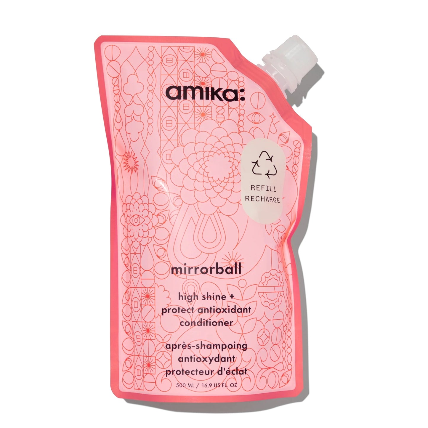 Amika Mirrorball Conditioner 16.9 oz – vibrant shine & antioxidant care