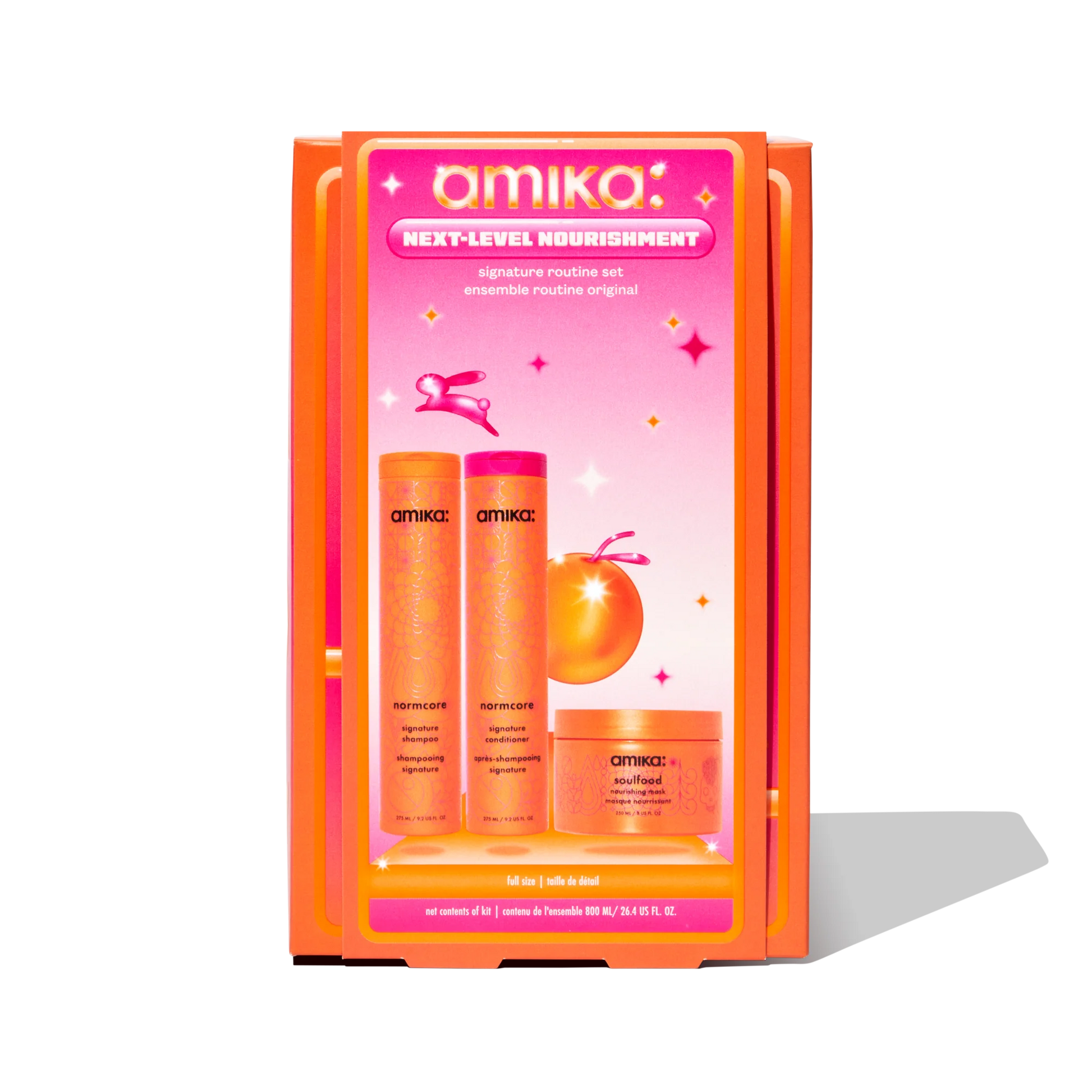 amika Next-Level Nourishment Set for deep hair hydration & care









