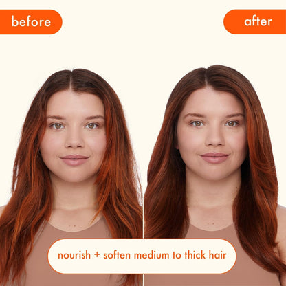 Amika Normcore Hydrating Conditioner before and after transformation
