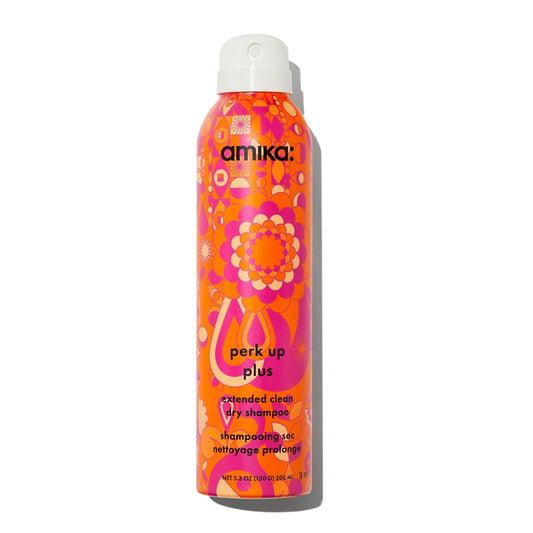 Amika Perk Up Plus Dry Shampoo 5.3 oz – refreshes and volumizes hair.
