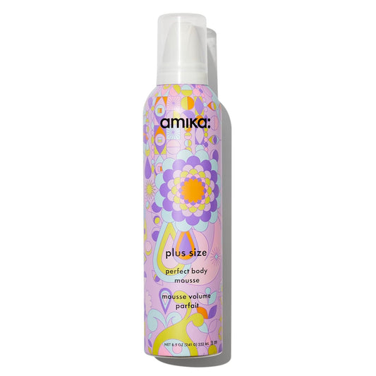 Amika Plus Size Perfect Body Mousse 8.5 oz – volumizing mousse for fuller hair.