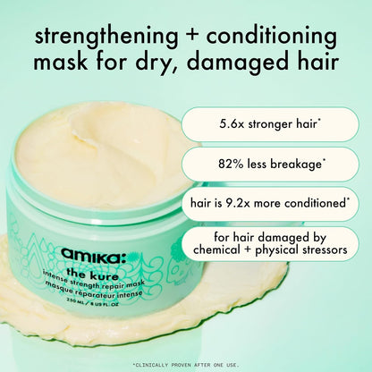 Benefits of Amika The Kure Intense Bond Repair Mask for strong, healthy hair