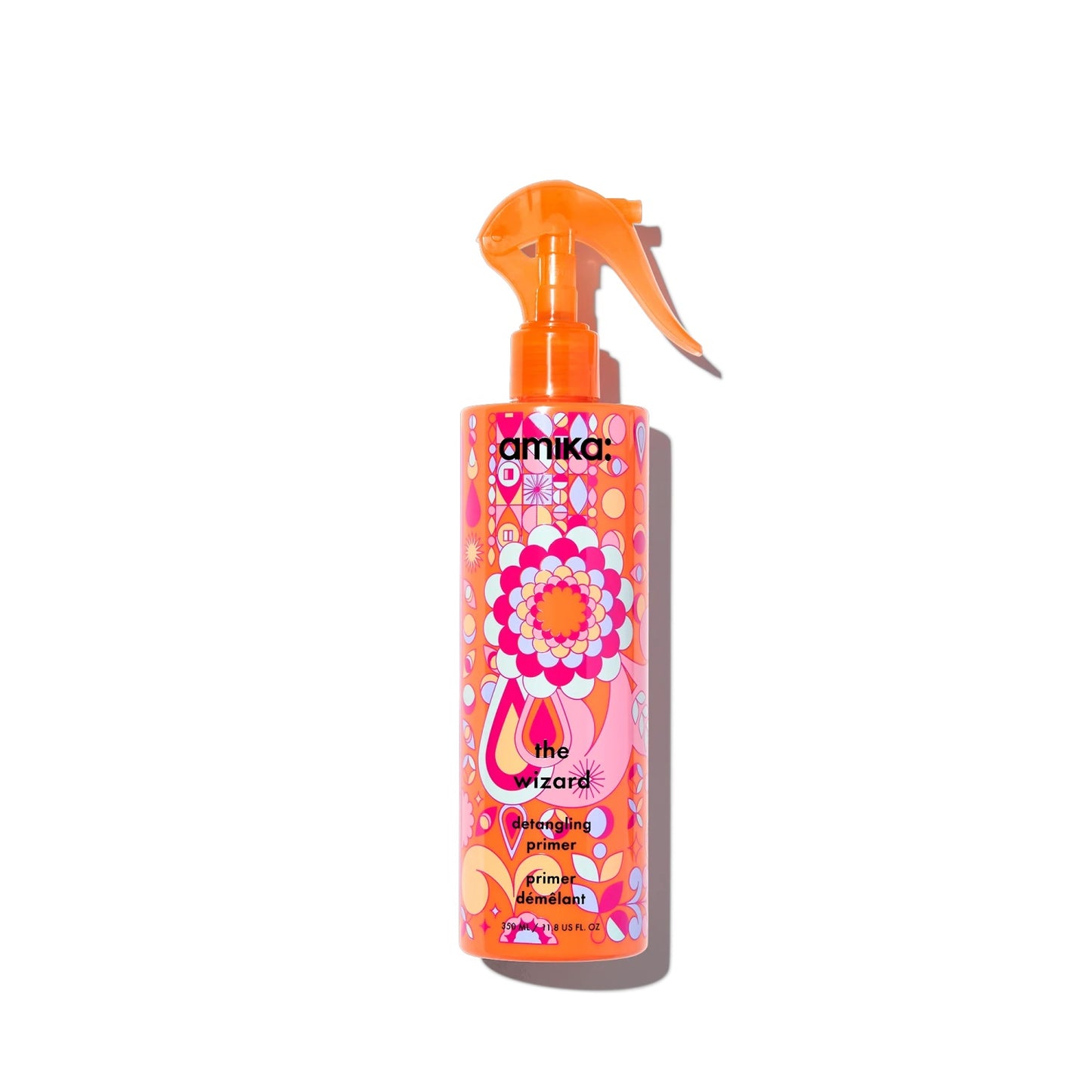 Amika The Wizard Detangling Primer 11.8 oz – smooths hair.