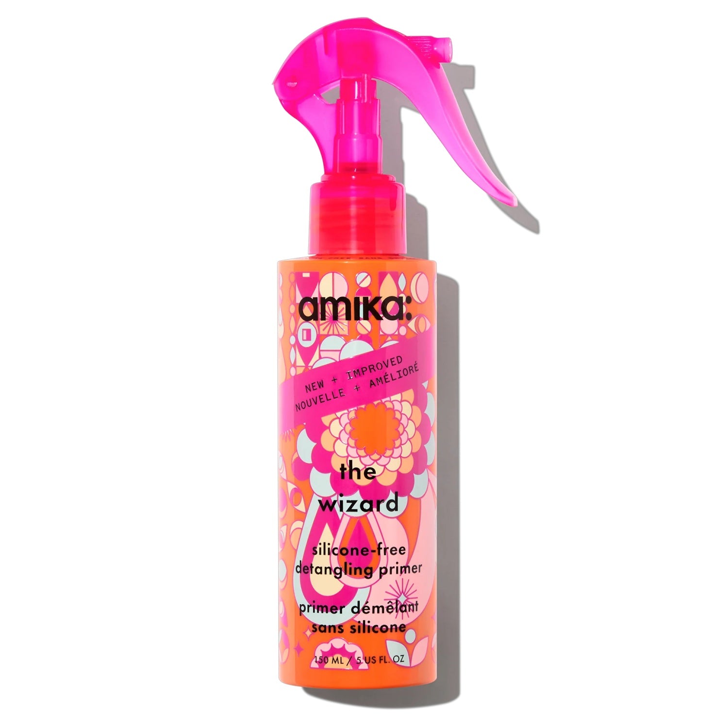 Amika The Wizard Silicone-Free Detangling Primer 5 oz – smooths and detangles hair.