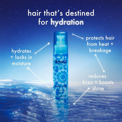 Amika Water Sign Hair Oil 1.7 oz – hydrating and smoothing treatment.
