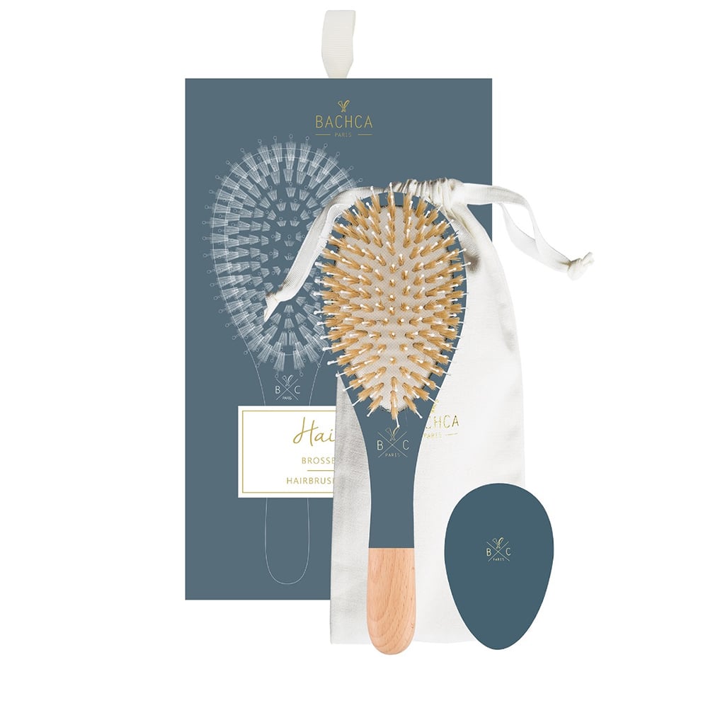 Bachca Hair Kit Dark Blue 3Pc Set with stylish brush, comb, and hair clip for effortless grooming in a chic dark blue design.







