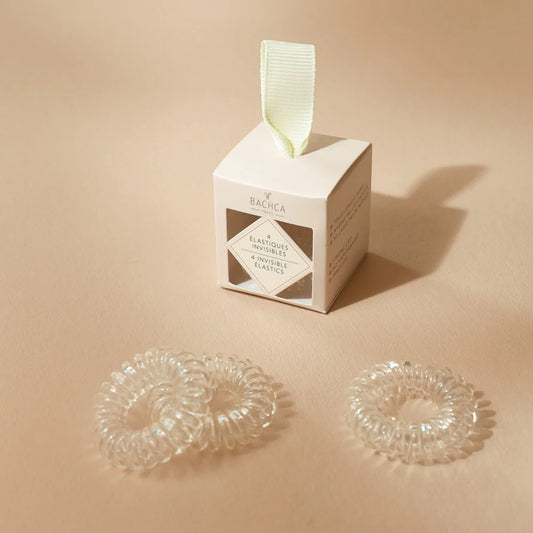 Bachca Invisible Cable Hair Elastics for strong, snag-free hold with a discreet look