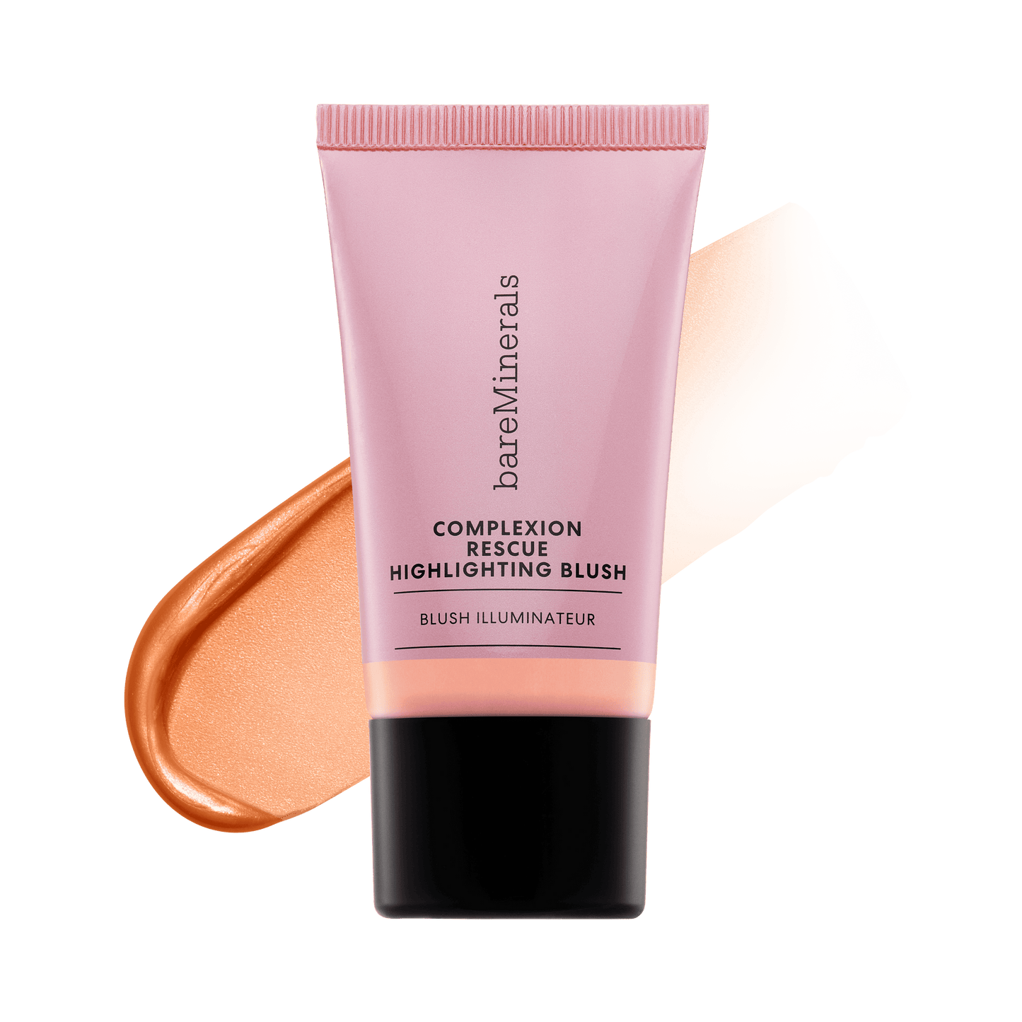bareMinerals Complexion Rescue Highlighting Blush Peach Glow – glowing cream blush for a warm, radiant finish








