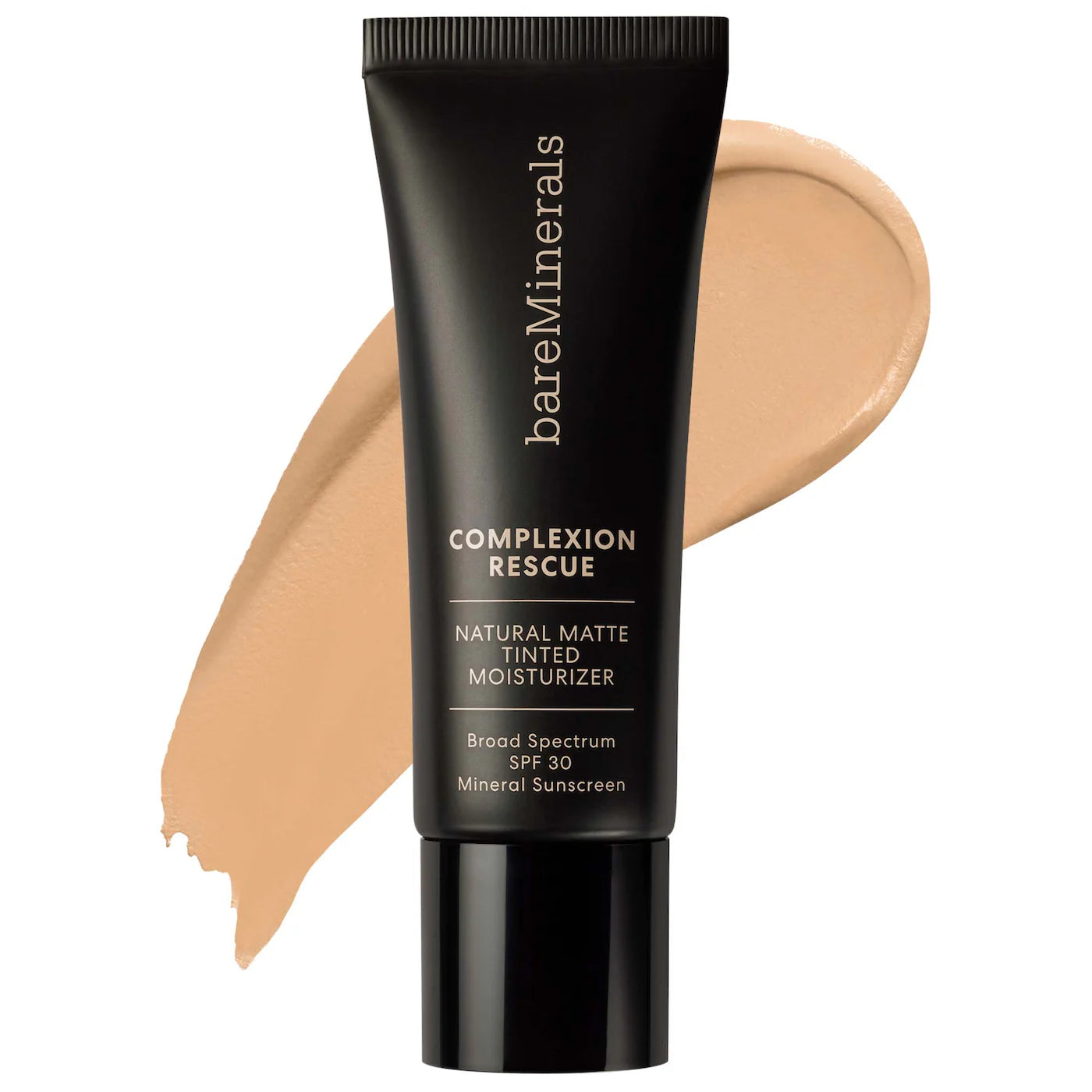 BareMinerals Complexion Rescue Natural Matte Tinted Moisturizer with Mineral SPF 30 in Natural Pecan 05 shade for hydrating, matte natural coverage