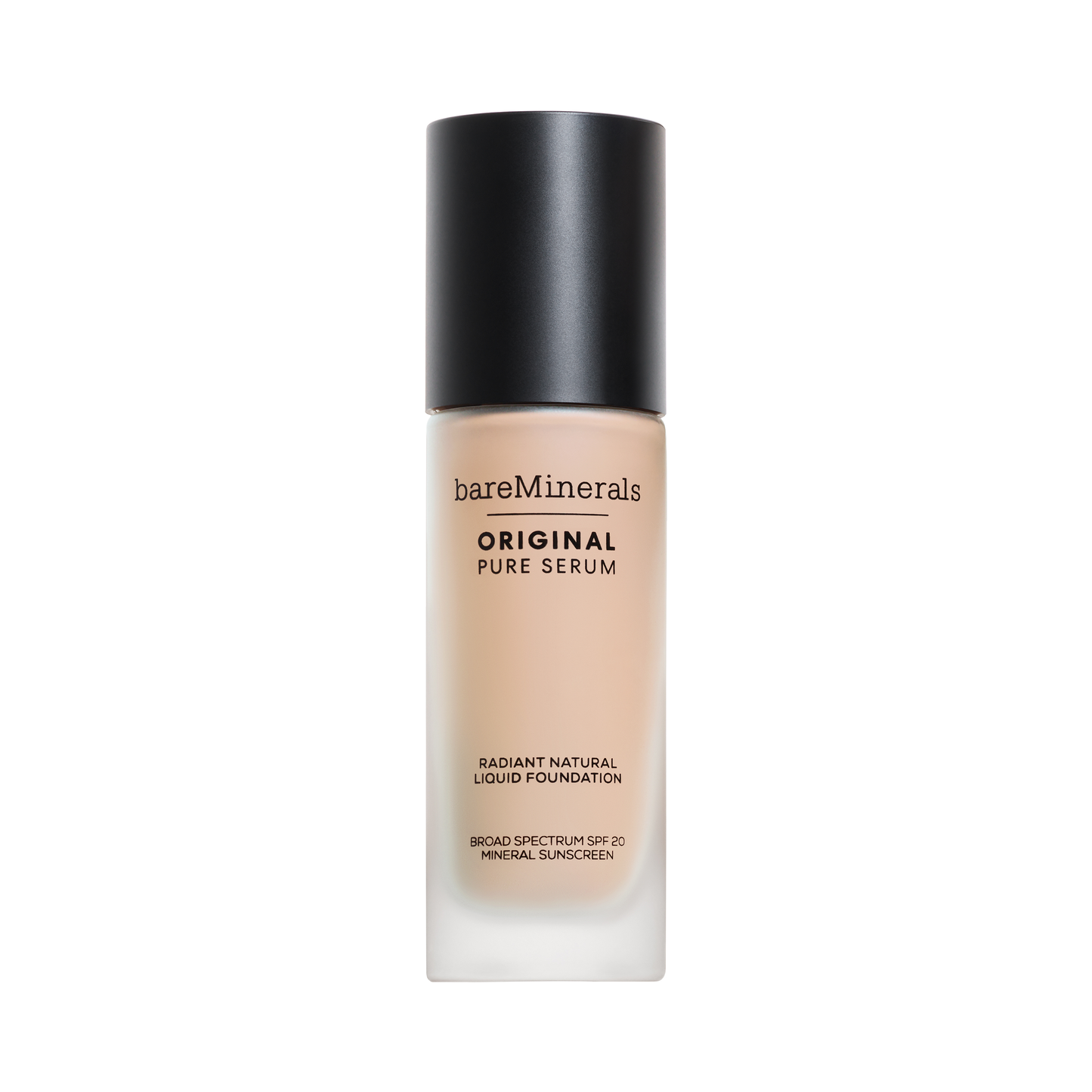 bareMinerals ORIGINAL Pure Serum Radiant Natural Liquid Foundation Mineral SPF 20 – lightweight, radiant liquid foundation with mineral SPF protection