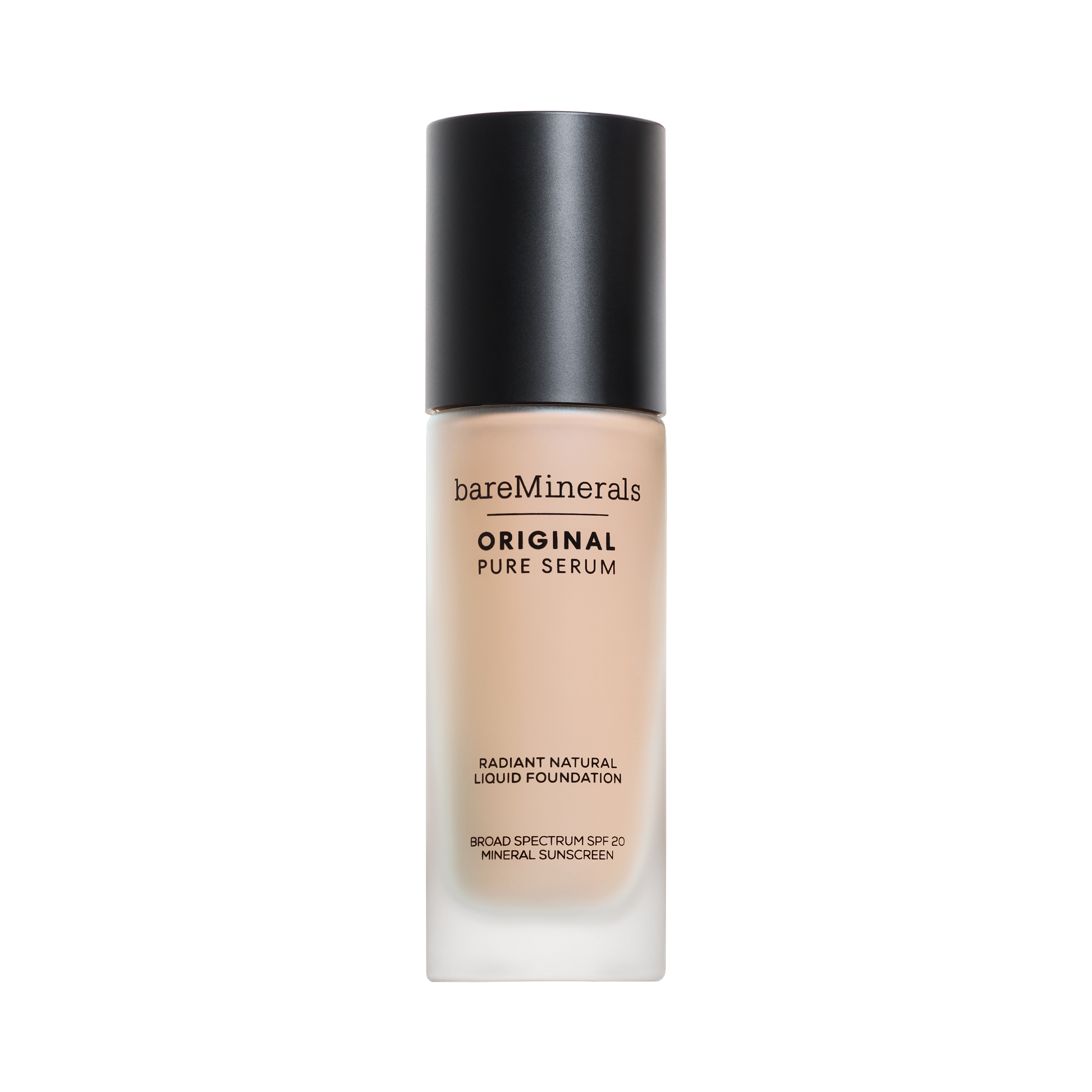 bareMinerals ORIGINAL Pure Serum Radiant Natural Liquid Foundation Mineral SPF 20 – lightweight, radiant liquid foundation with mineral SPF protection