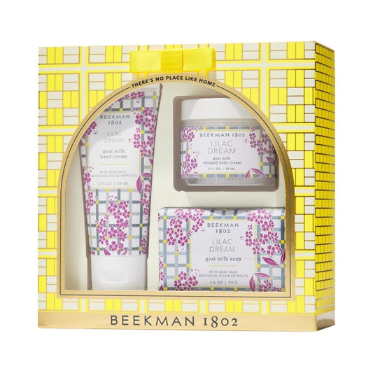 Beekman 1802 Wake Up and Smell the Lilacs Bodycare Gift Set – fresh floral scented skincare
