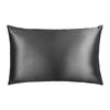Blissy Standard Silk Pillowcase in Grey for smooth hair, radiant skin, and restful sleep
