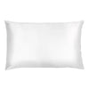 Blissy Standard Silk Pillowcase in White for healthy hair, glowing skin, and luxurious comfort