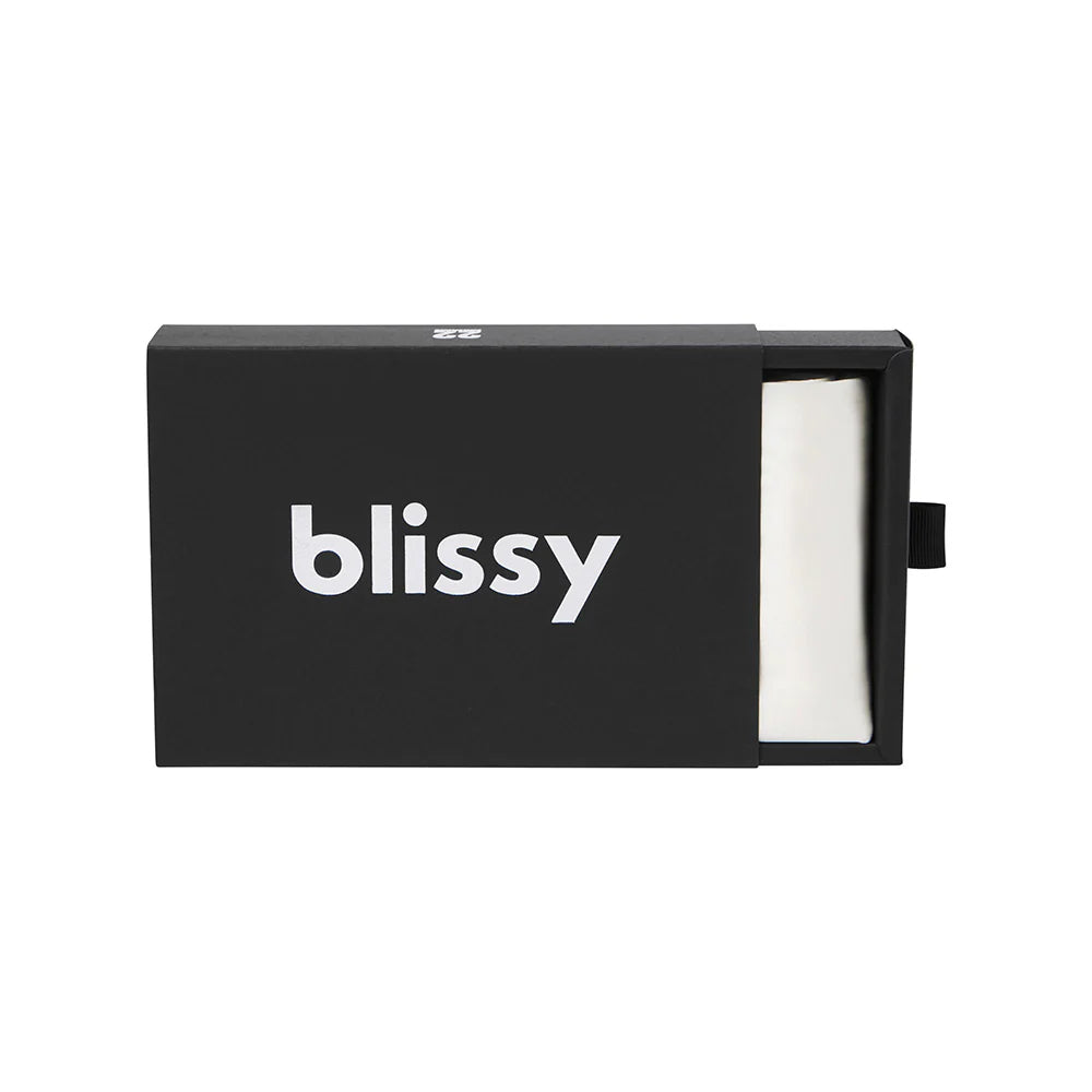 Blissy Standard Silk Pillowcase for smoother hair, healthier skin, and luxurious sleep comfort