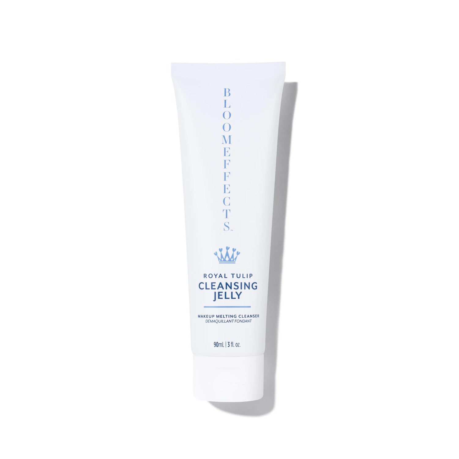 Bloom Effects Royal Tulip Cleansing Jelly Tube 3 oz for gentle makeup removal and hydrated skin