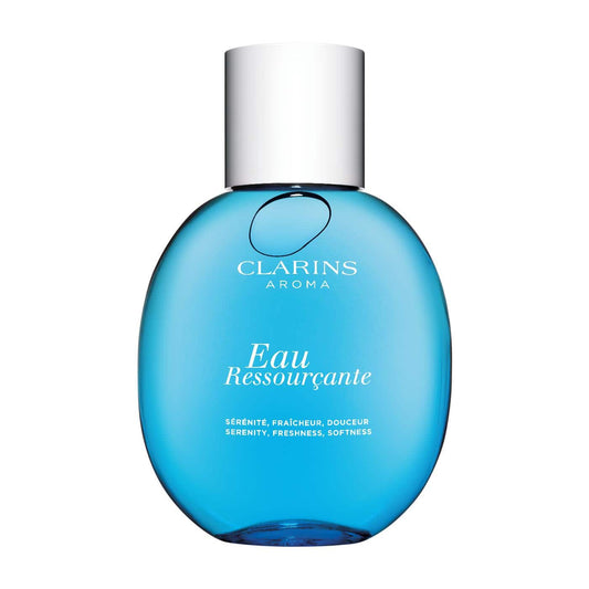 Clarins Eau Ressourcante Treatment Fragrance Spray 3.3 oz bottle with refreshing and revitalizing scent