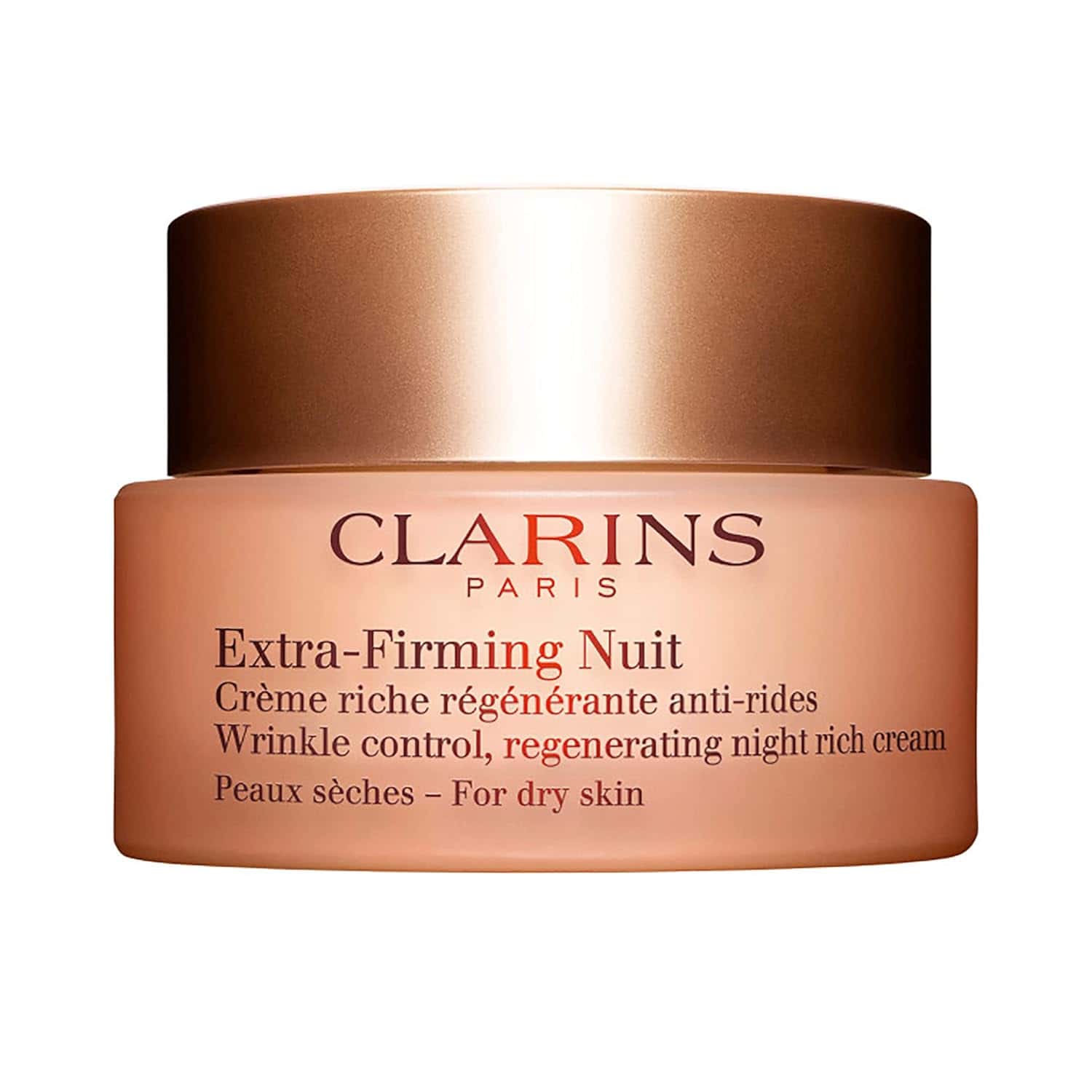 Clarins Extra Firming Night Cream for Dry Skin 1.6 oz jar for overnight firming and hydration
