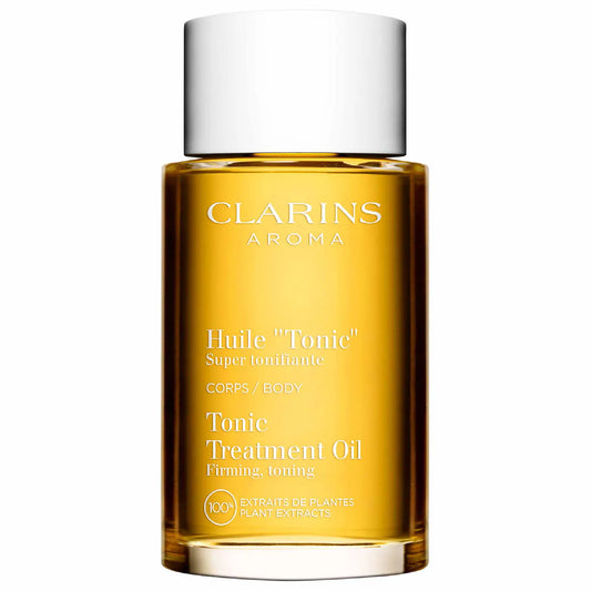 Clarins Tonic Body Firming & Tightening Treatment Oil 3.4 oz bottle for firm, toned skin