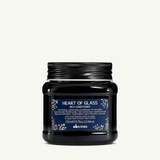 Davines Heart of Glass Rich Conditioner 250 mL – Deeply nourishing conditioner for smooth, shiny hair