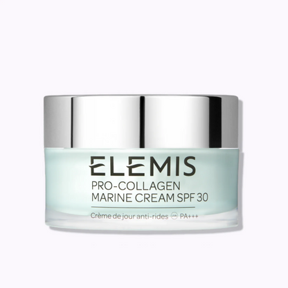 Elemis Pro-Collagen Marine Cream SPF 30 50ml – anti-aging moisturizer with sun protection.