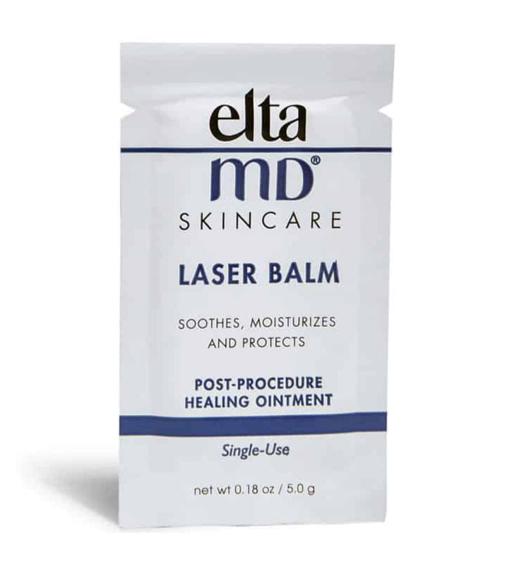 EltaMD Laser Balm, soothes and heals skin post-procedure.