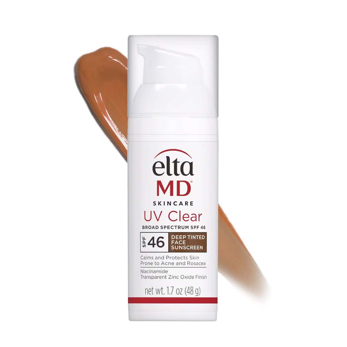EltaMD UV Clear Deep Tinted Broad Spectrum SPF 46 1.7 OZ – Lightweight Sun Protection